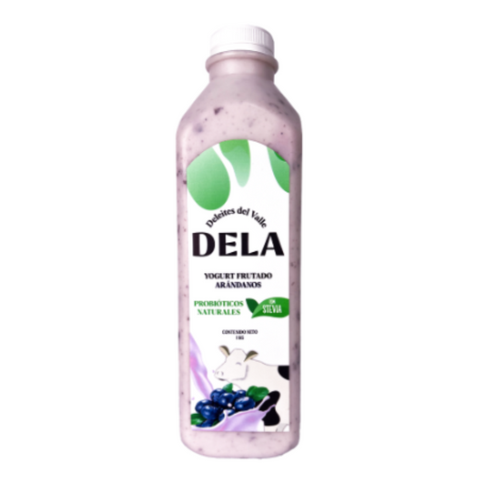 YOGURT C/ STEVIA SABOR ARÁNDANO DELA - 1LT