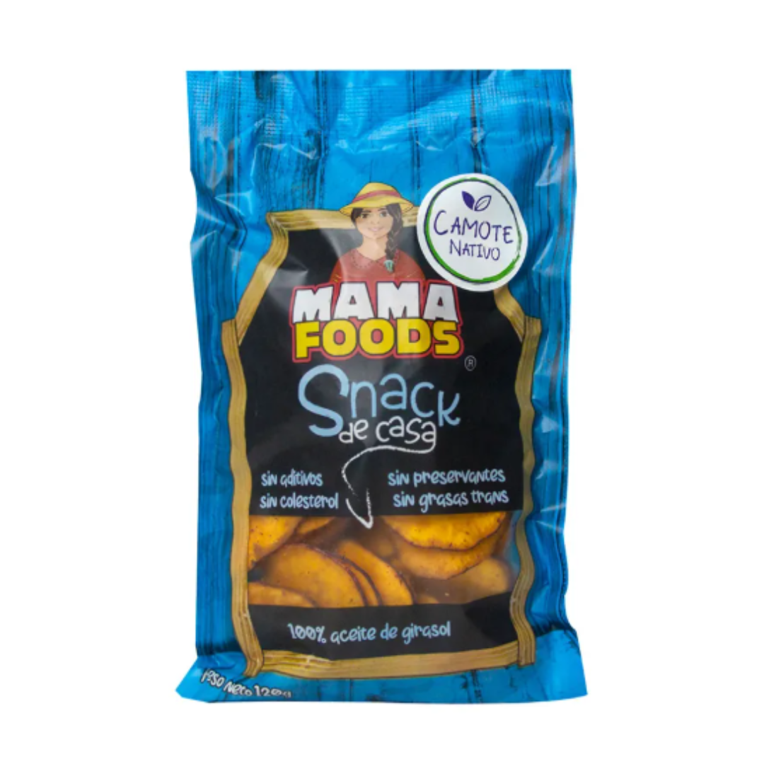HOJUELAS DE CAMOTE FRITO MAMA FOODS - 120GR