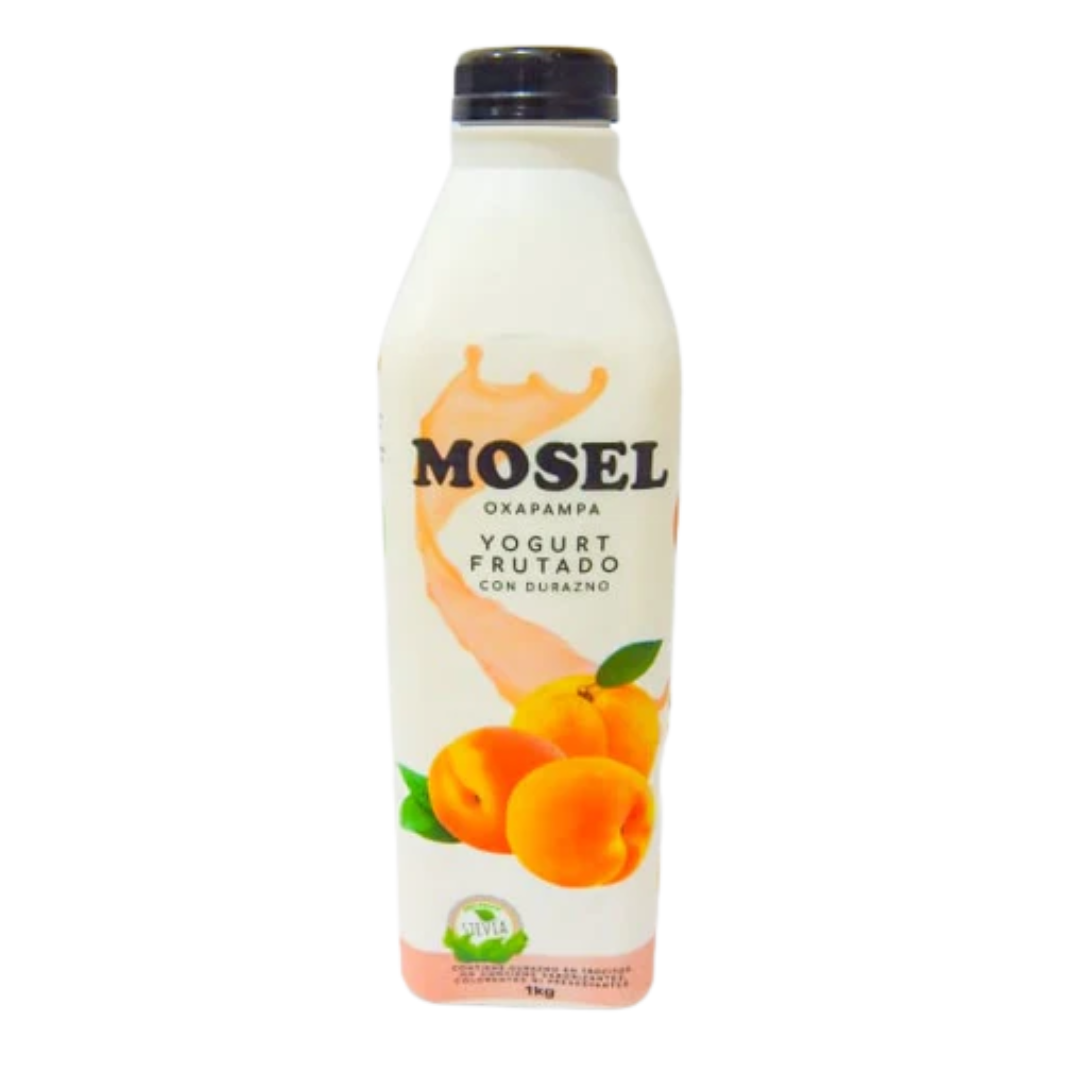 YOGURT FRUTADO PROBIÓTICO SABOR DURAZNO MOSEL - 1LT