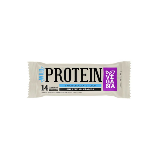 BARRA WILD PROTEIN VEGANA CHOCOLATE COCO - 45GR