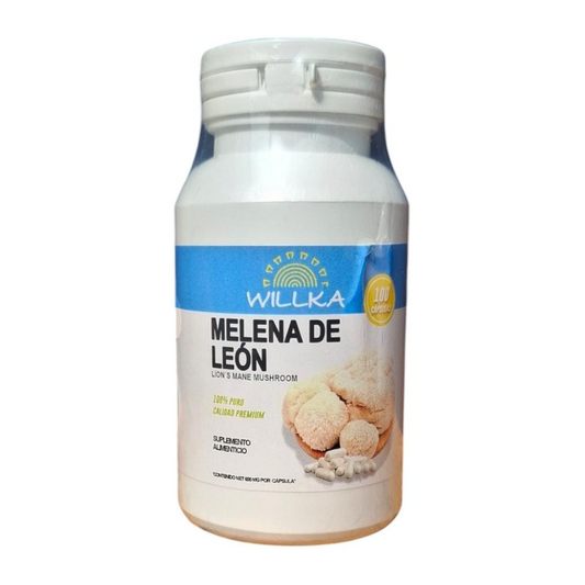CÁPSULAS DE MELENA DE LEÓN WILLKA - 100 CAP (600mg c/u)