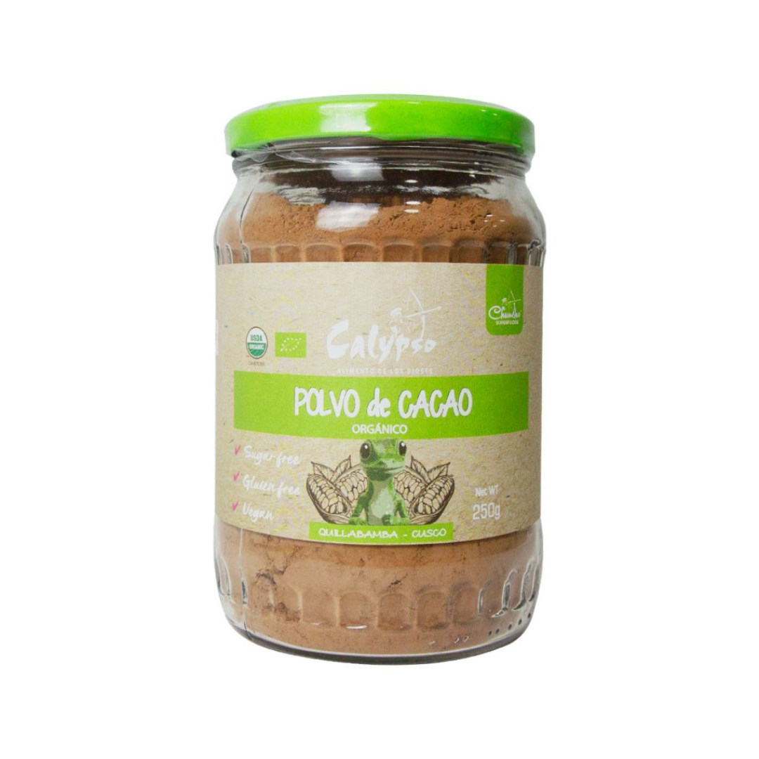 POLVO DE CACAO CALYPSO - POMO VIDRIO 250GR