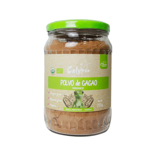 POLVO DE CACAO CALYPSO - POMO VIDRIO 250GR