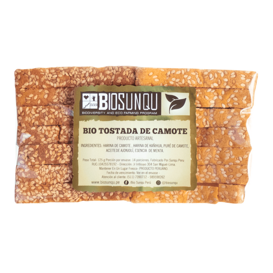 TOSTADAS DE CAMOTE BIOSUNQU - 14 UND